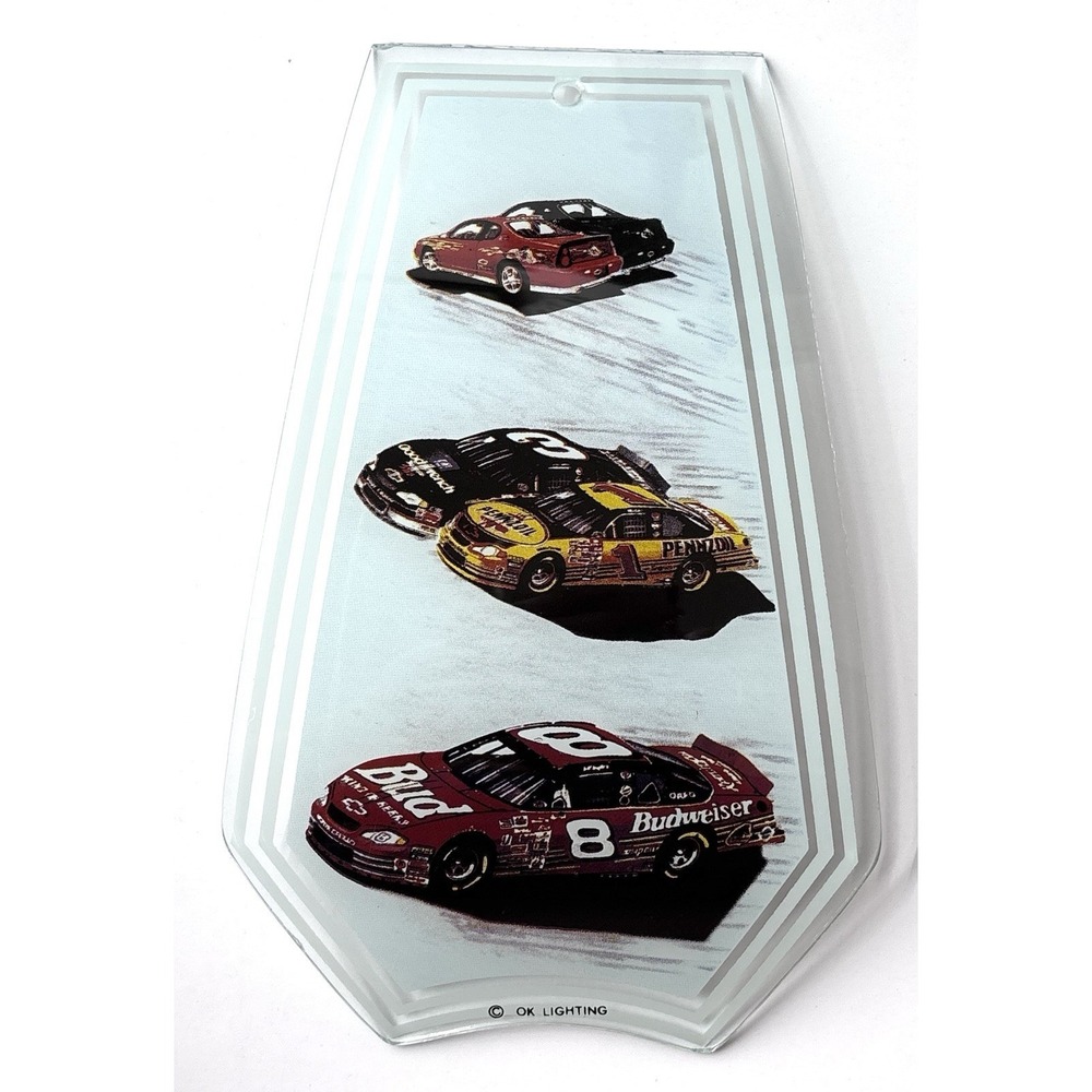 Dale Earnhardt Touch Lamp Shade Replacement Glass Panels OK Lighting Lot‎ of 6
